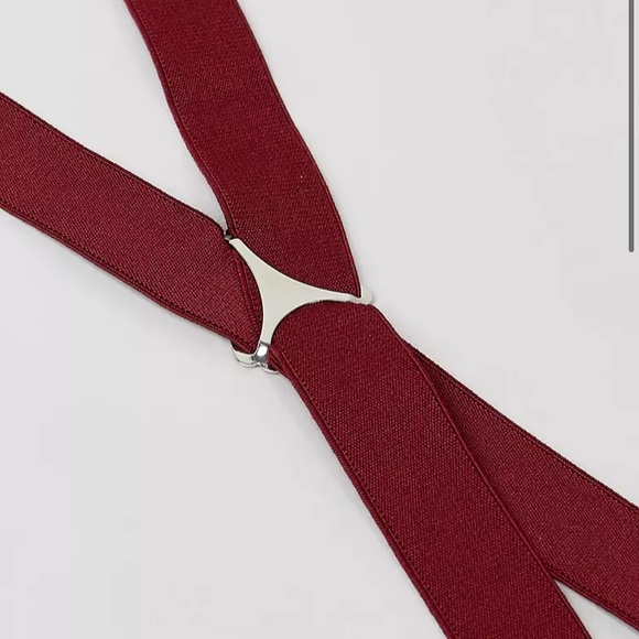 ASOS Burgundy Suspenders - Picture 8 of 9